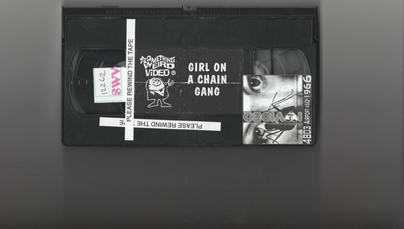 Girl on a Chain Gang VHS front label scan