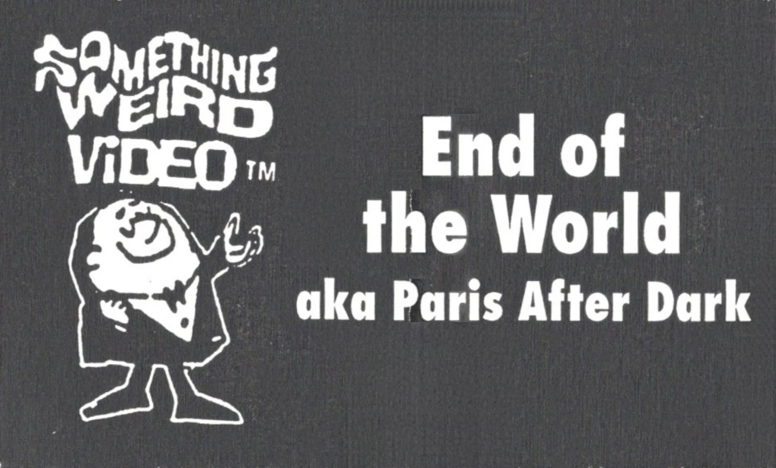 End of the World VHS front label scan
