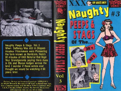 Naughty Peeps & Stags VHS cover