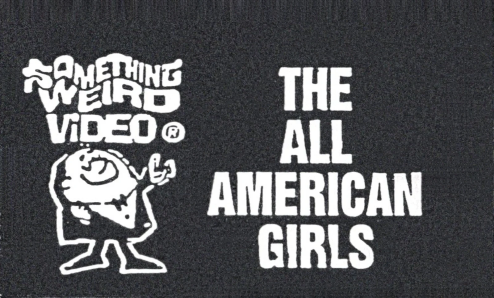 The All-American Girl VHS front label scan