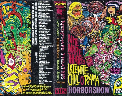 Nightmare Theatre's Late Nite Chill-O-Rama Horror Show Trailers VHS cover