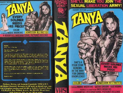 Tanya VHS cover
