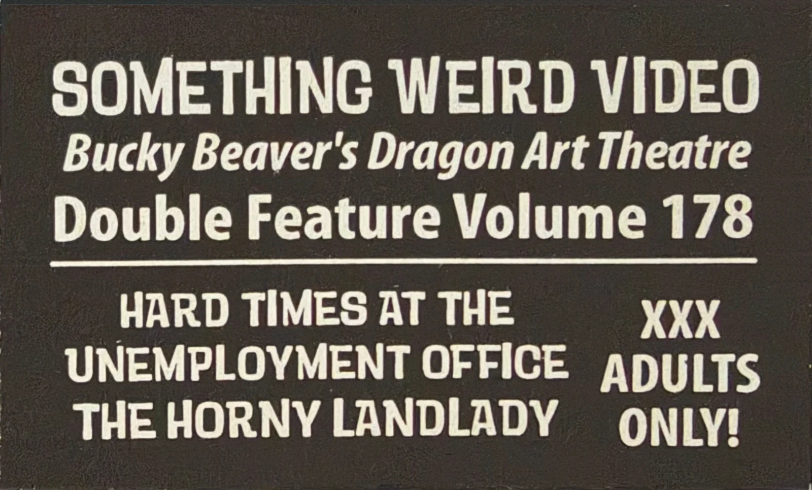 Dragon Art Theatre VHS front label scan
