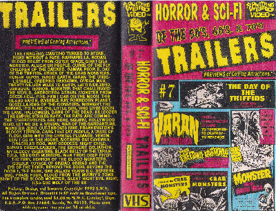 Horror & Sci Fi Trailers of the 50's 60's and 70's VHS cover