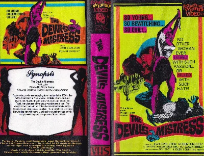The Devil's Mistress VHS cover