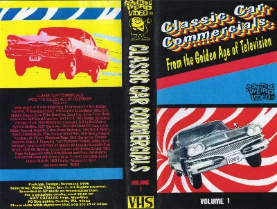 Classic Car Commercials VHS cover