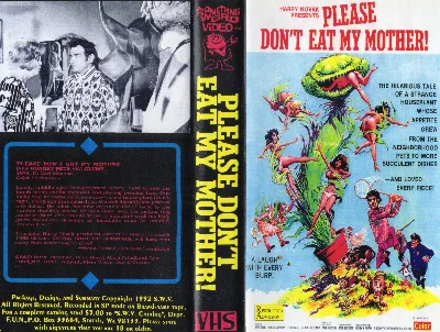 Please Don't Eat My Mother! VHS cover