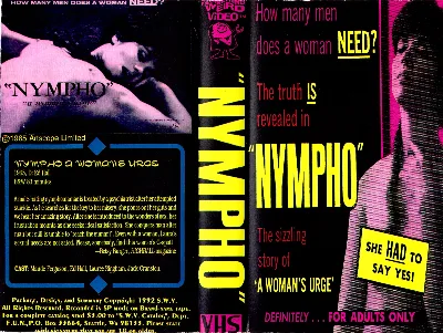 Nympho - A Woman's Urge VHS cover
