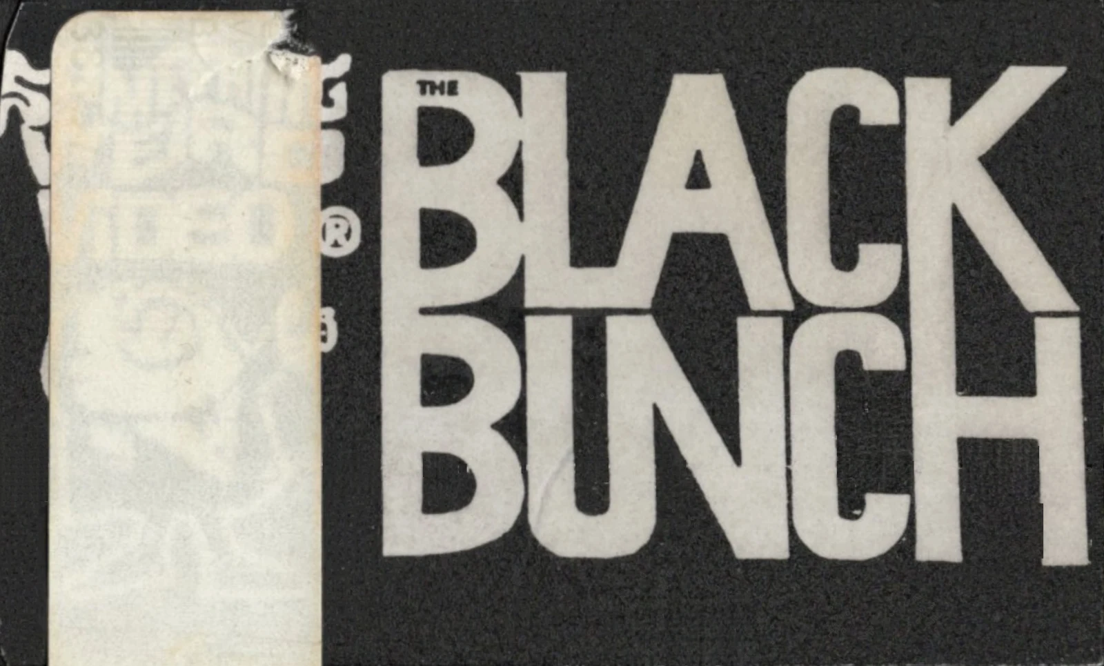 The Black Bunch VHS front label scan