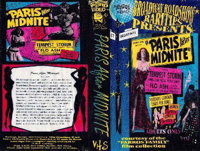 Paris After Midnite VHS cover