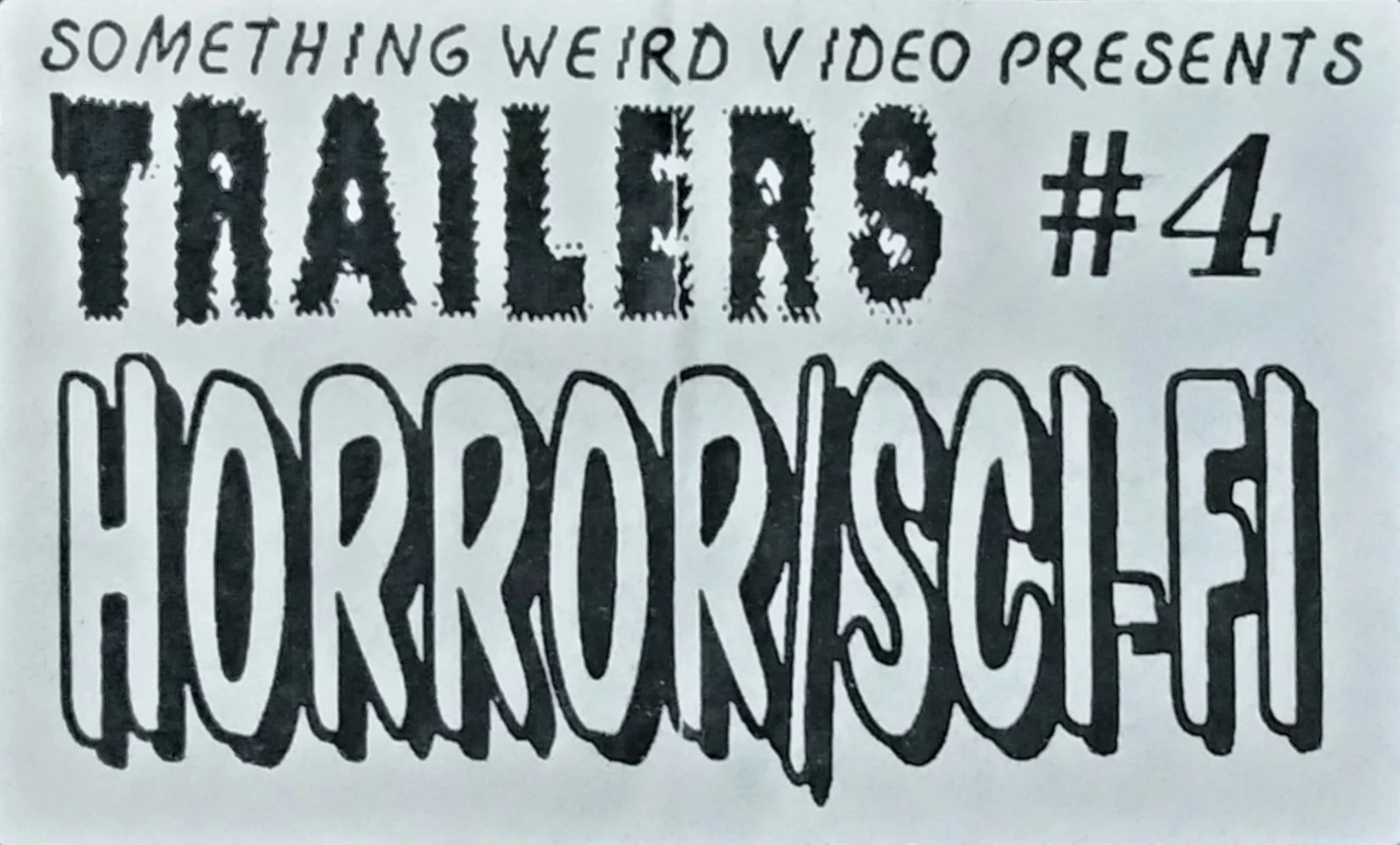 Horror & Sci Fi VHS front label scan