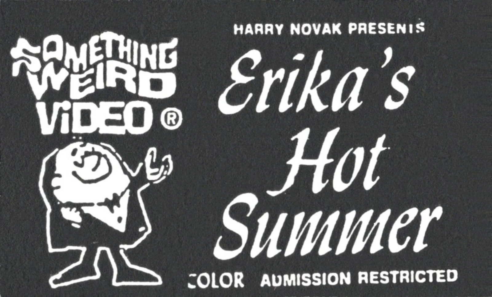Erika's Hot Summer VHS front label scan