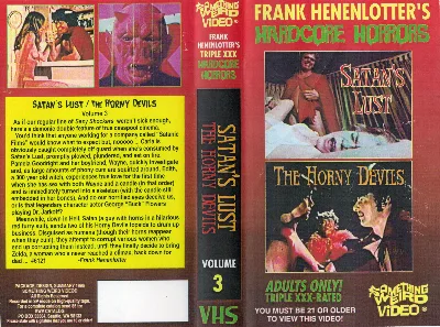 Hardcore Horrors VHS cover