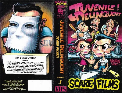 Juvenile Delinquent Scare Films! VHS cover