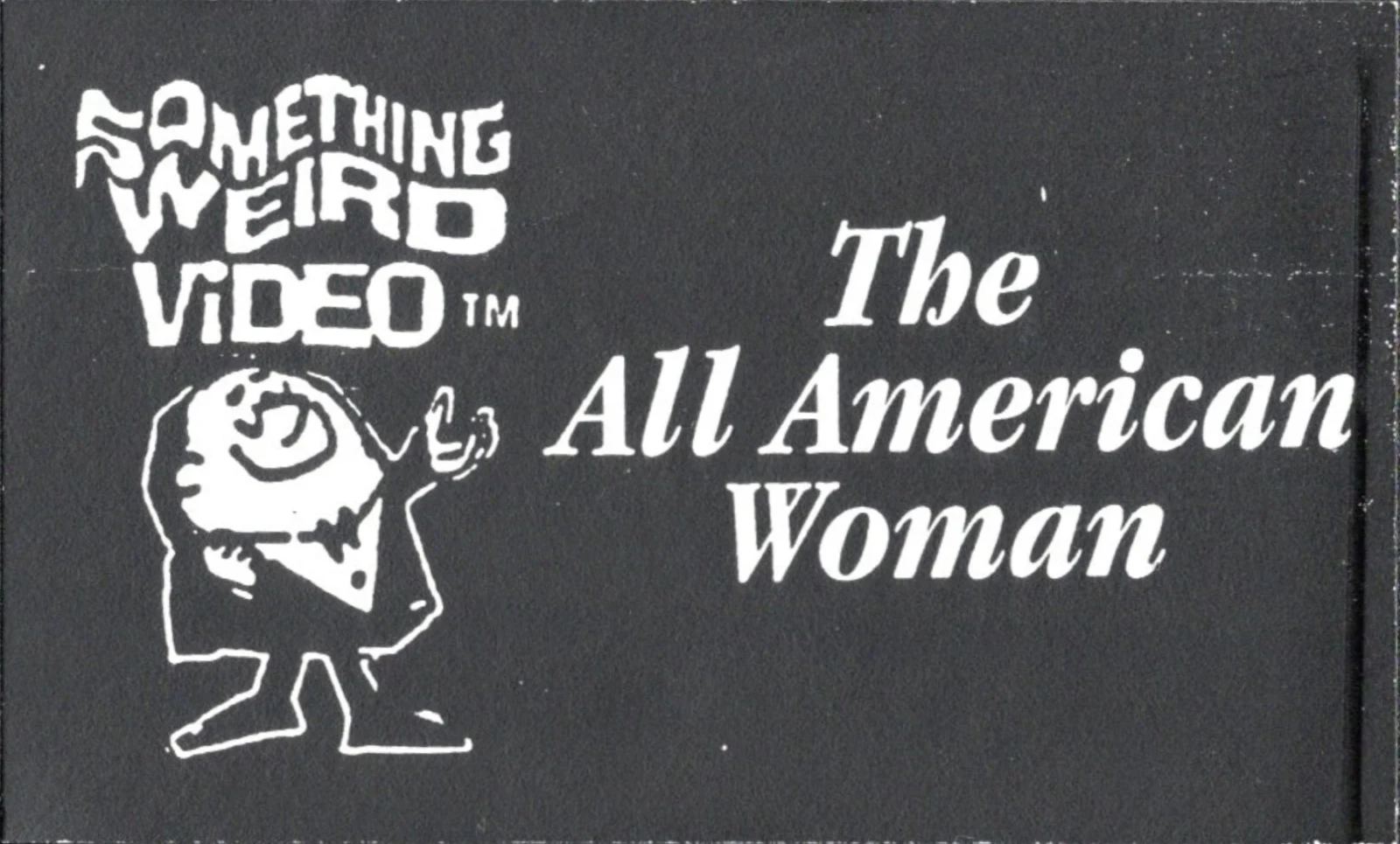 The All-American Woman VHS front label scan