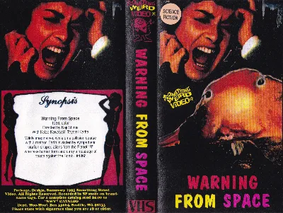 Warning From Space VHS cover