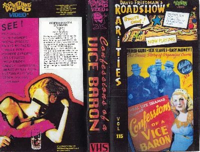 Confessions of a Vice Baron VHS cover