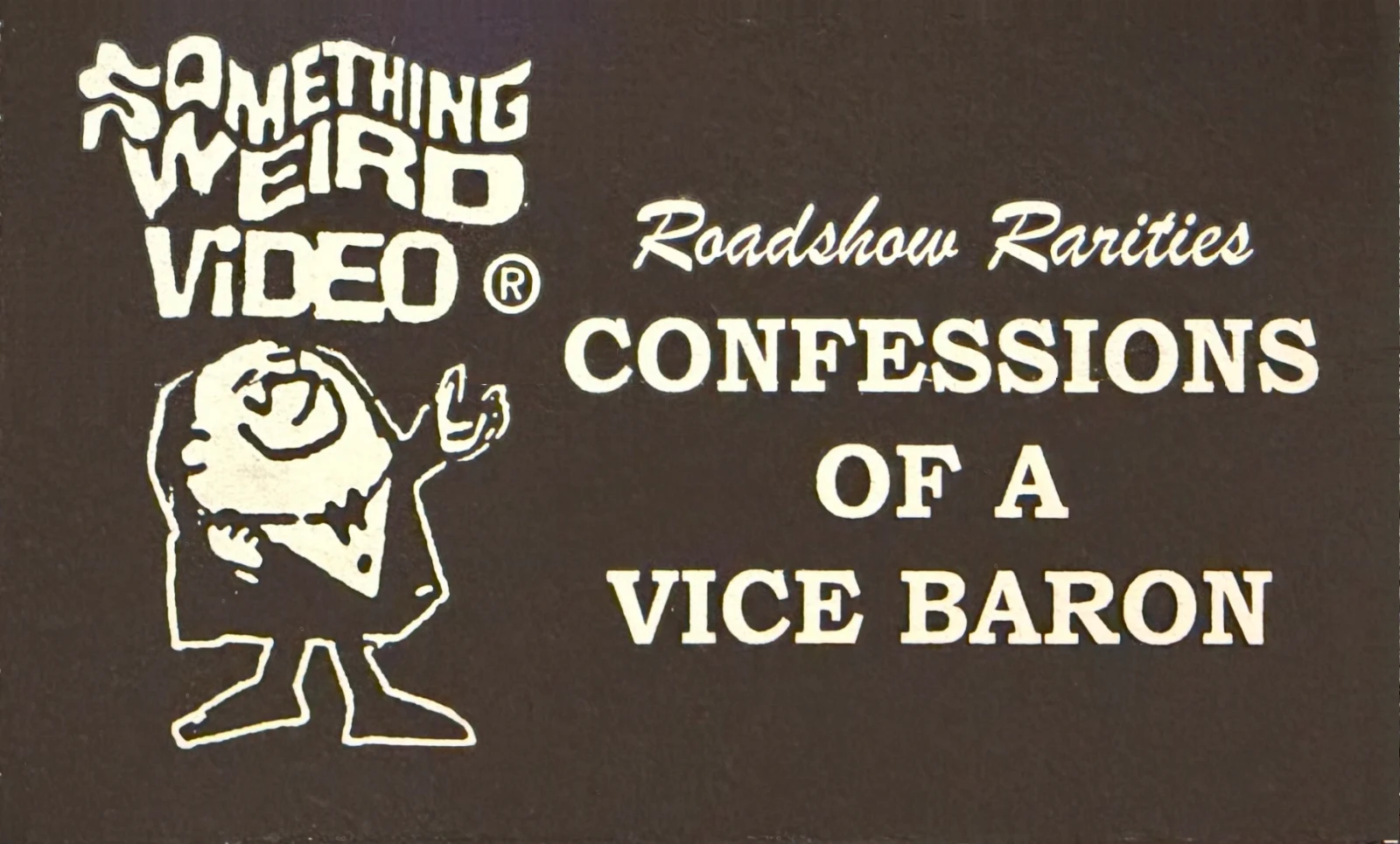Confessions of a Vice Baron VHS front label scan