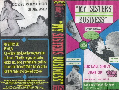 My Sister's Business VHS cover
