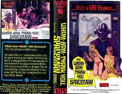 Wham-Bam-Thank You, Spaceman VHS cover