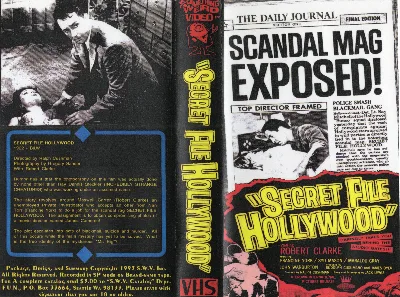 Secret File: Hollywood VHS cover