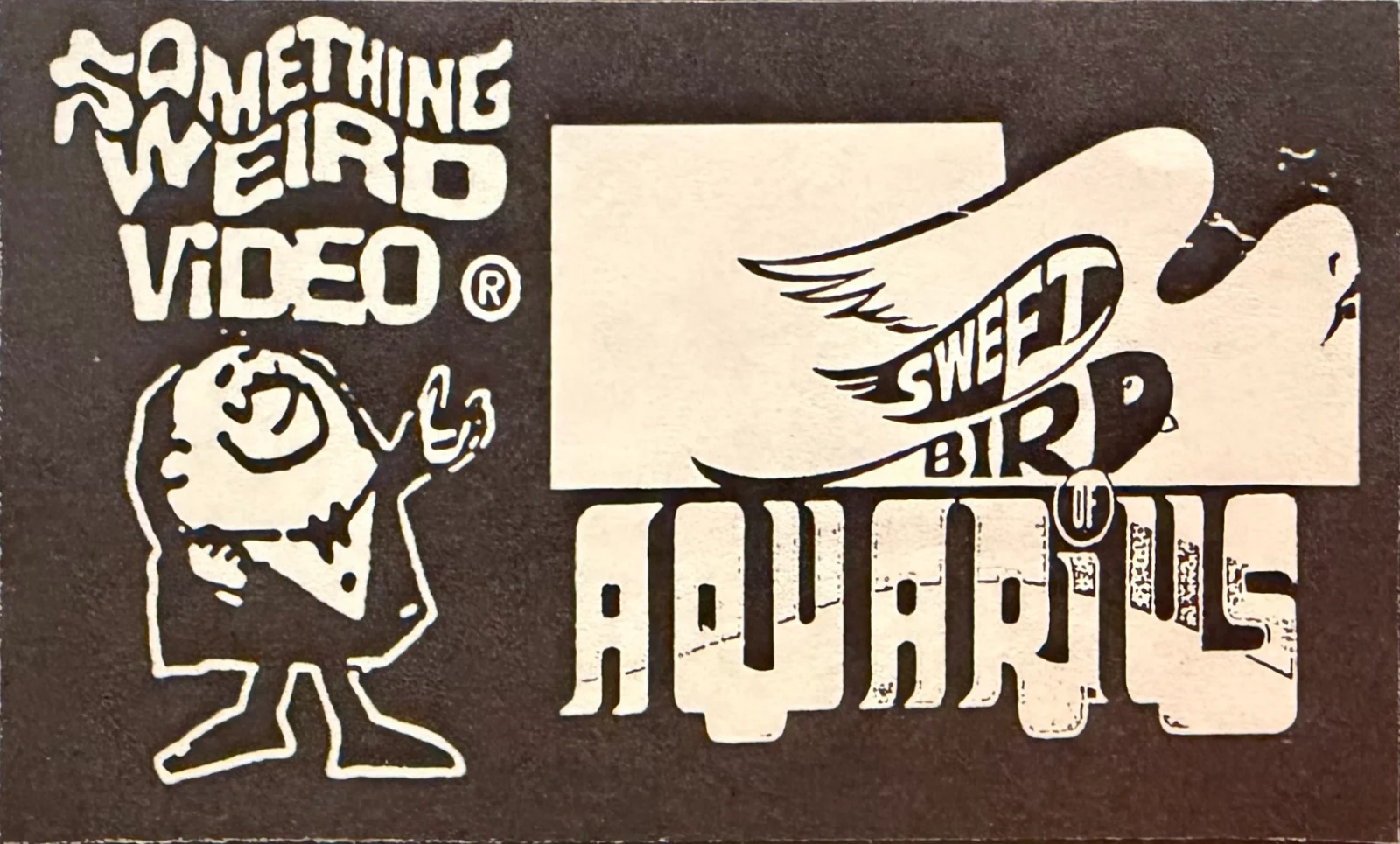 Sweet Bird of Aquarius VHS front label scan