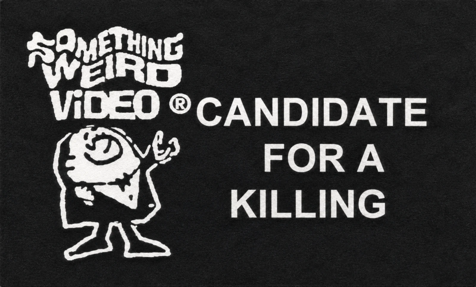 A Candidate For A Killing VHS front label scan